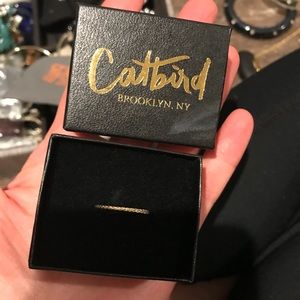 Catbird gold stacker ring